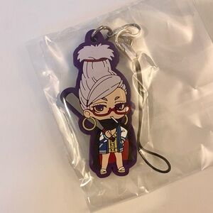 Dandadan Ayase Seiko Grandma Rubber Keychain Dan Da Dan Anime